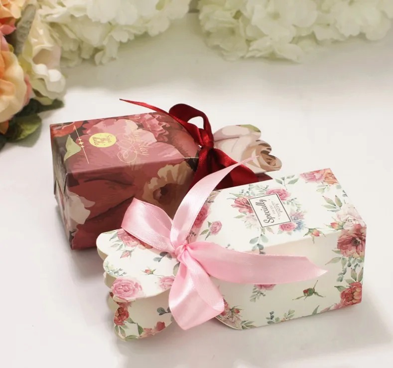 Свадебные сувениры и подарки коробка бумажная коробка для конфет Упаковочная коробка для шоколада украшения, товары для вечеринки подарочные коробки