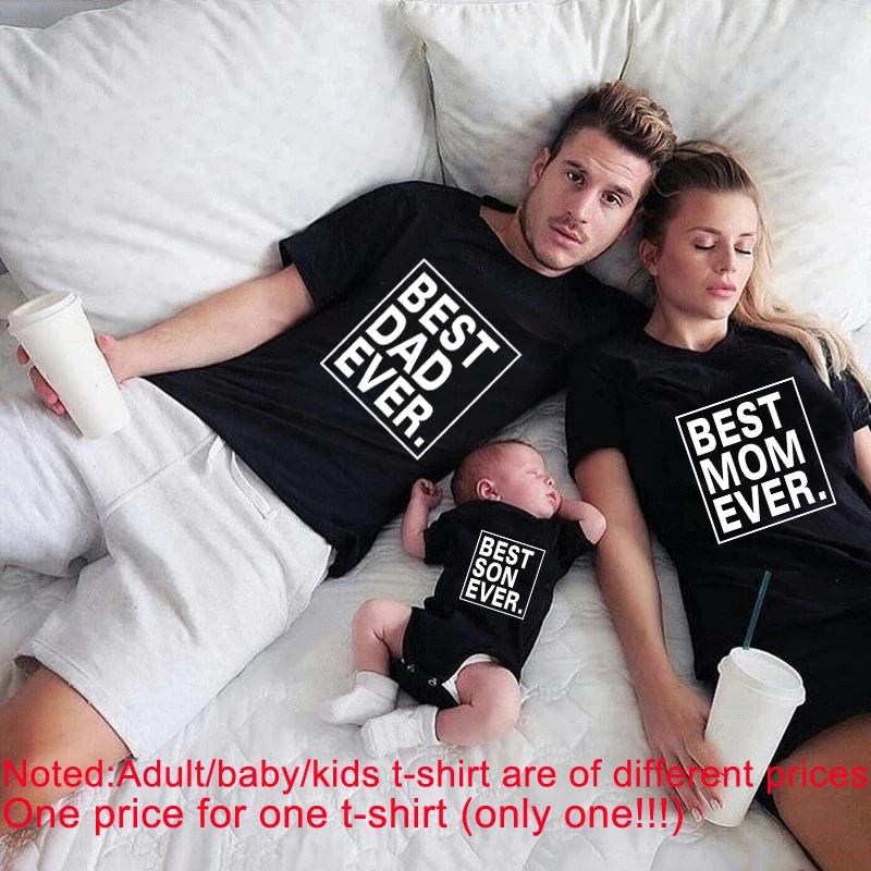 

Father and Son Best Dad/mom/son Family Matching Clothes Family Look Baby Dad Matching Clothes Father and Son Outfits 1pc