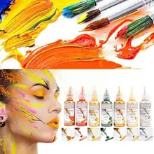 60ml/garrafa de tinta de ouro acrílico metálico à base de água tinta não desbotada para a coloração de estátuas unhas diy pintados grafite pigmen p1f5