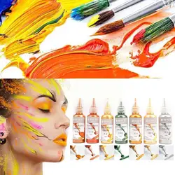 60ml/bottle Gold Paint Metallic Acrylic Water-based Paint Not Faded For Statuary Coloring Diy Nails Painted Graffiti Pigmen P1f5