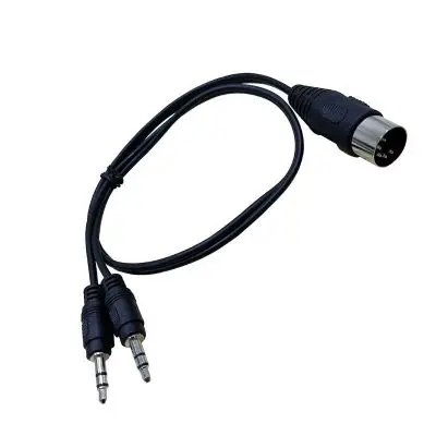 5 Pin DIN штекер двойной 3 мм TRS смартфон наушники AUX переходник со стерео разъемом