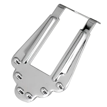 

Silver Zinc 6 String Jazz Guitar Tailpiece Bridge Replacement