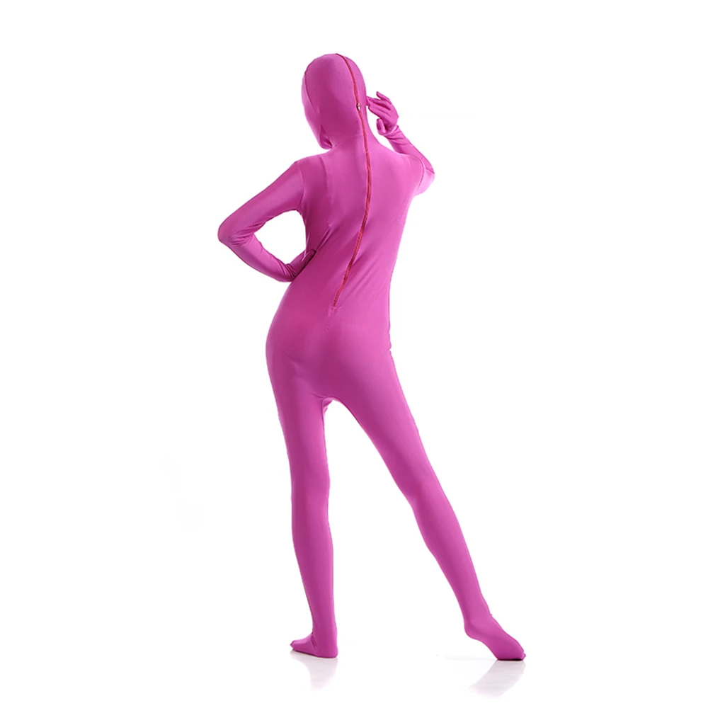 Pink guys Pink Joji Zentai Costumes Catsuit Halloween Costumes Adult Bodysuit add crotch zipper open eyes open mouth
