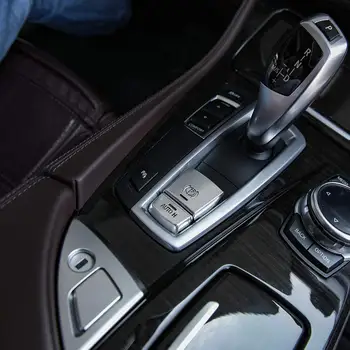 

Car Electronic Handbrake AUTO H P Button Cover Trim For BMW 5 Series GT 2010-2017 6 7 Series X3 X4 X5 X6 2009-2018 (Silver)