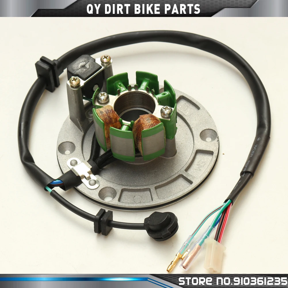 Magneto Stator 2 Pole Coil 4 Wire Flywheel Rotor Kit for ZongShen 150CC Xmotos Kaya Apollo Dirt Pit Bike Parts