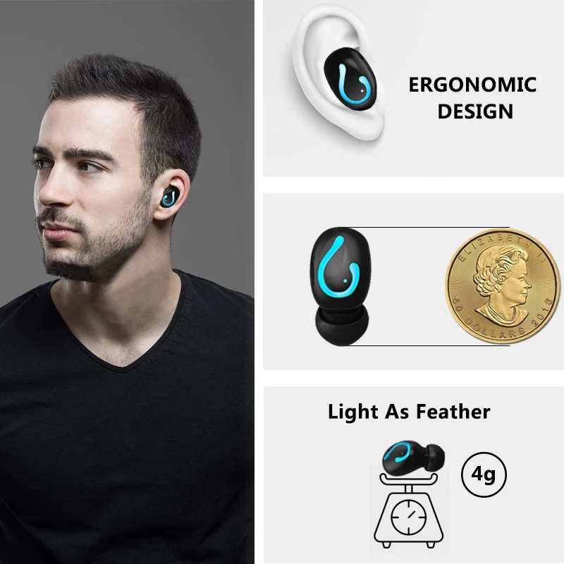 Q67 TWS HBQ Bluetooth 5.0 Wireless Earphone TWS Sport Headphones Handsfree Earbuds Headset Earbud Earphones Case for phone Q32