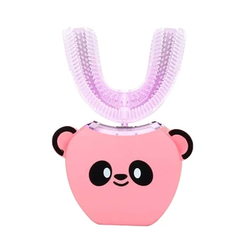 

Children's Automatic Electric Toothbrush 360°All-Round Cleaning Whitening Instrument Integrated U Type Mouth Cleaner,Wireless Ch