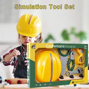 

Kids Repair Tool Set Pretend Play Construction Tool Workshop Kit DIY Playset For Toddlers Children