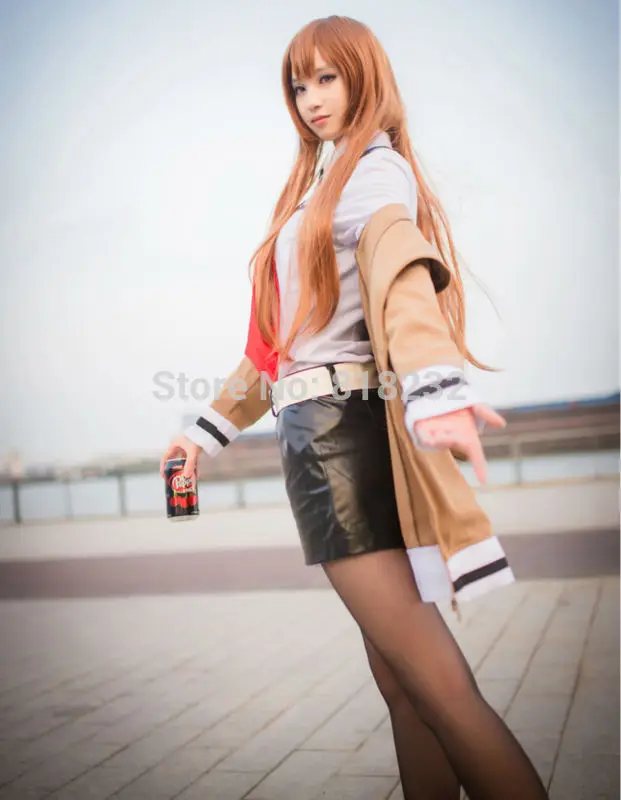 Steins Gate Makise Kurisu Uniform Cosplay Costume - Anime Outfits Customize 8