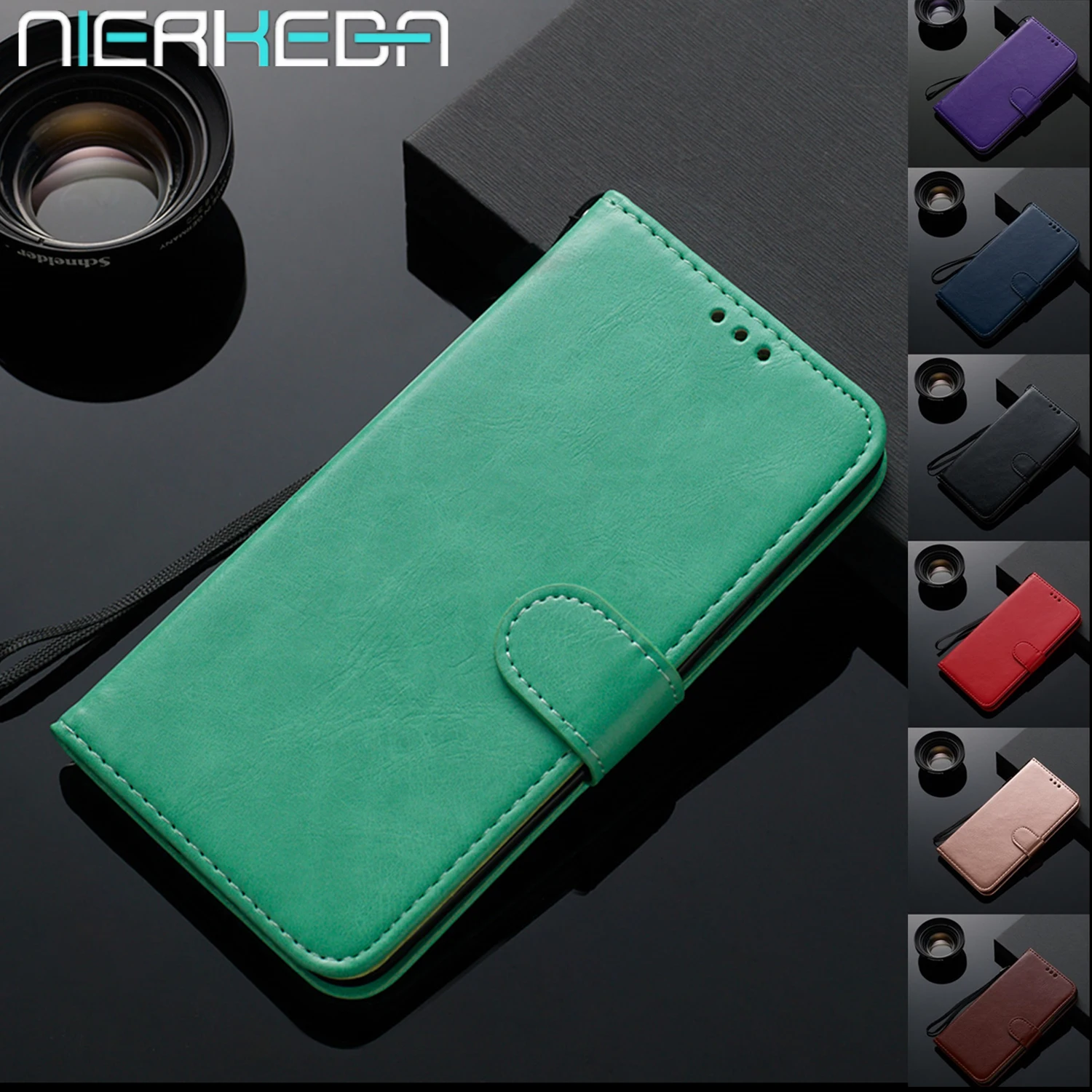 Luxury Flip Leather Case for Xiaomi Mi 9 Se 9T Pro F1 8 7 6X 5X 4X Redmi K20 K30 Note 6 4 6A A2 Lite Magnetic Wallet | Мобильные