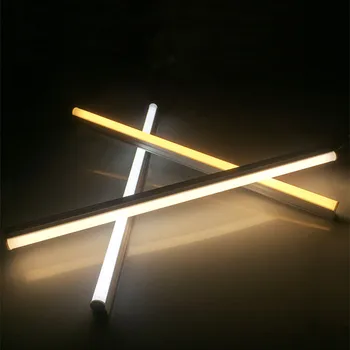 통합 된 높은 빛 에너지 절약 가정용 형광 램프 3 색 온도 Led T5 램프 30cm60cm 지원