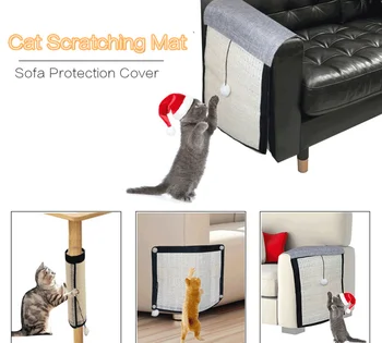 

Cat Scratching Post Mat For Cats Natural Sisal Protecting Furniture Foot Chair Protector Pad Climbing Tree cat Scratch Pad Board