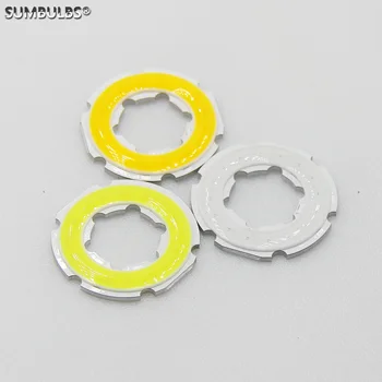 

2W 12V 30mm angel eye led cob light source annual shape 12V DC cob ring led cold warm white blue color light source for diy bulb