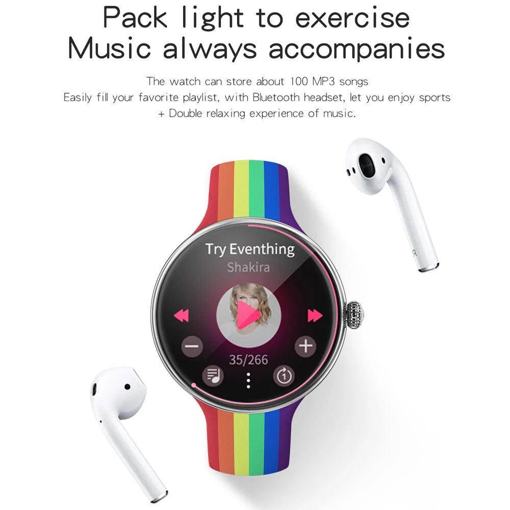 2020 Ladies Smart Watch Women Blood Pressure Heart