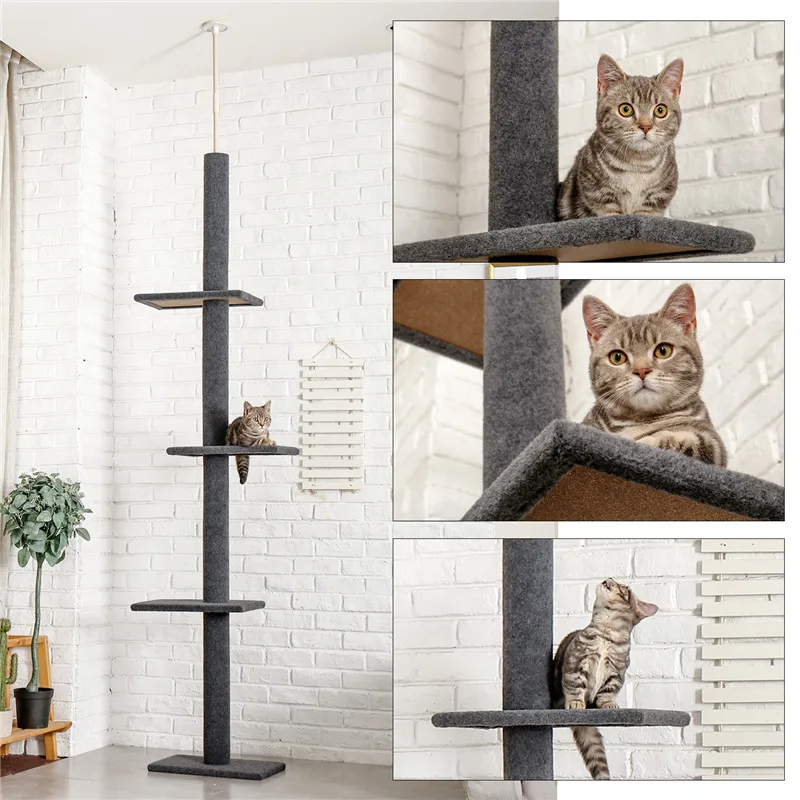 289cm Cat Climbing Toys Tower Structures Cats Climber Tree Post Shelves
