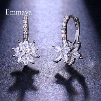 

Emmaya Fascinating New Earring For Female Double Layer Cubic Zircon Multicolor Choice Charming Jewelry Fashion Statement