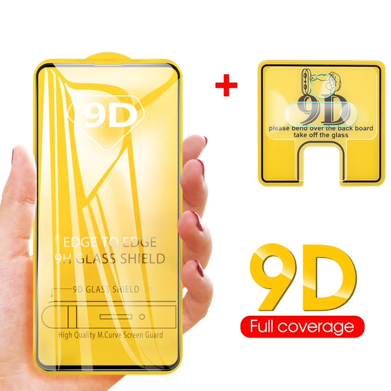 2 в 1 9D закаленное Стекло для Xiaomi Mi 9 CC9 Pro 9T России Экран задняя Камера объектив
