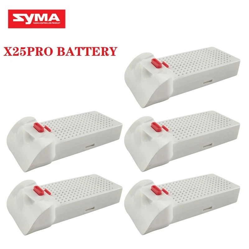 Оригинальный аккумулятор для SYMA X25PRO 5 шт./компл. 7 4 В 1000 мА/ч RC дроны Lipo Quadcopter