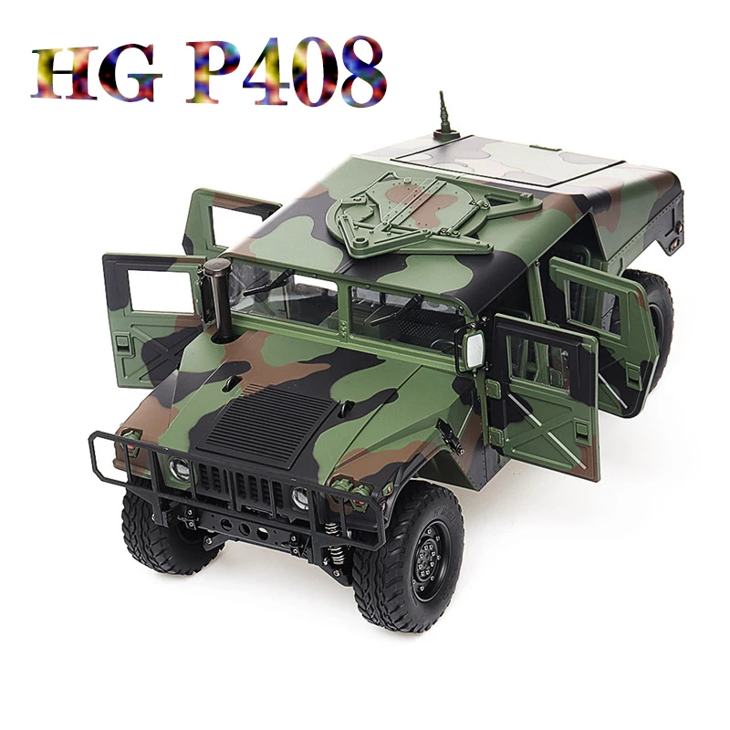 HG P408 RC военный автомобиль 30 км/ч светильник звук Функция 1/10 2 4 ГГц 4WD 16CH радио