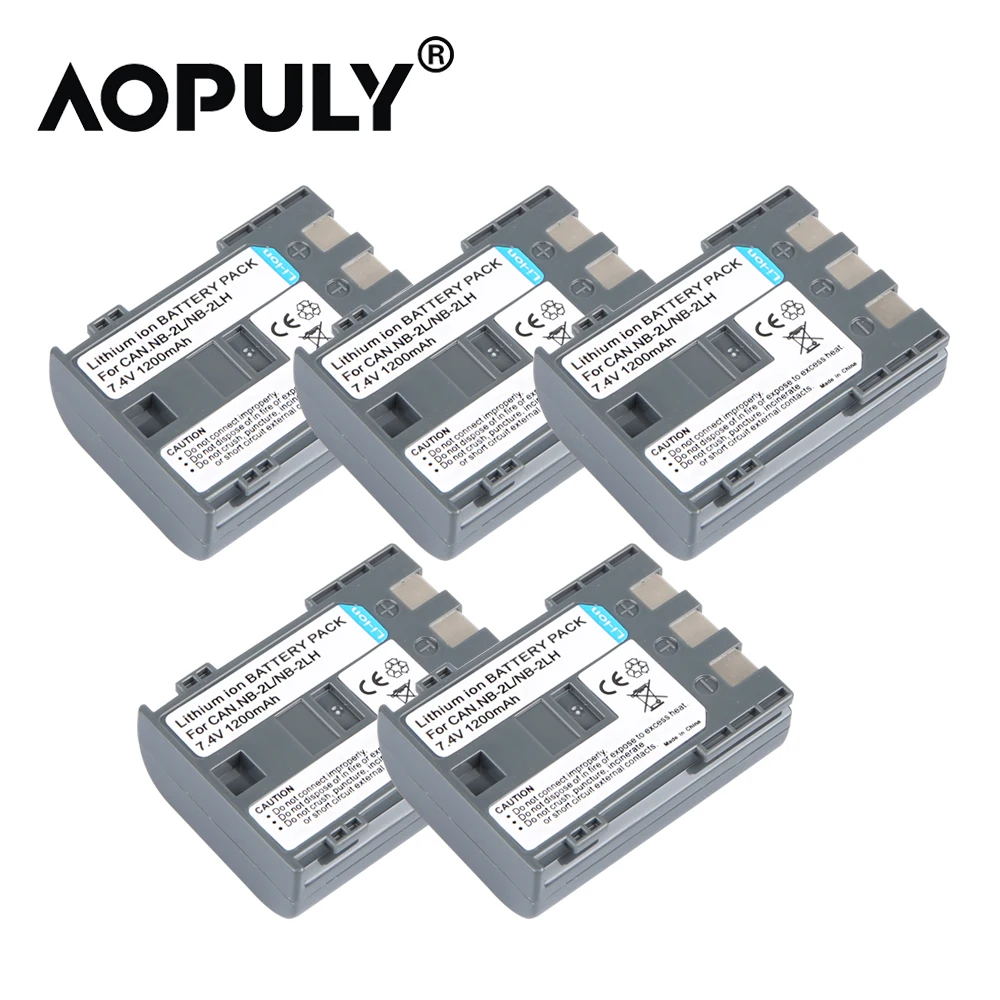 Аккумуляторная батарея для Canon EOS 350D 400D Kiss Digital N X Rebel XT XTi 7 4 В 1200 мАч 2 шт.|battery for
