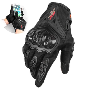 

Motorcycle Gloves Touch Screen Gloves Full Finger Motocross Luvas Guantes For Kawasaki ZX6R ZX636R ZX6RR Z800 Z900 Z1000 ZZR1400
