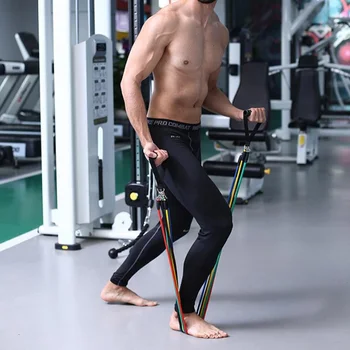 

11 pcs/Set Resistance Bands Latex Home Fitness Unisex Yoga Elastic Rubber Bands Resistance Bands Strength Exercise Sports