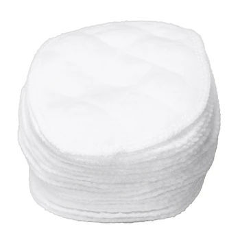 

20 pcs Ultra Comfort Breast Pads Washable Extra absorbent cotton Baby, White