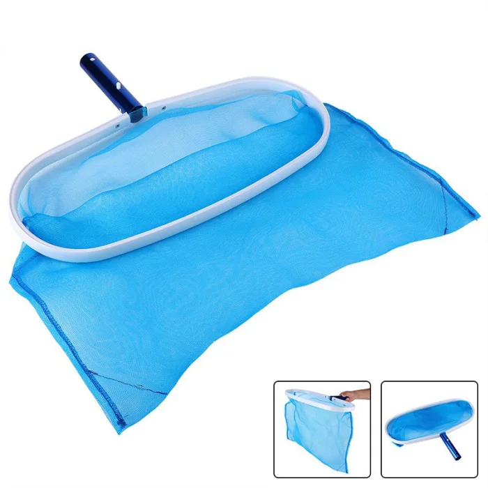 New Swimming Pool Leaf Net Mesh Skimmer Net Aluminium Frame 35x46cm for Swimming Pool Leaves Blue XD88