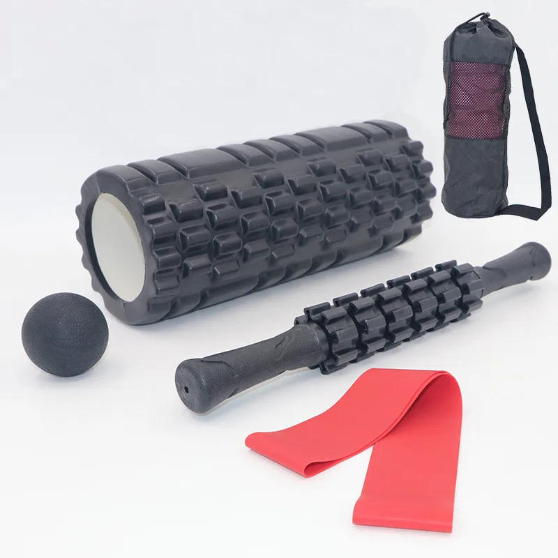 

Gym Massage Set Yoga Roller Stick Ball Resistance Bands Back Leg Waist Bodybuilding Workout Equipment For Gym Fitness Pilates