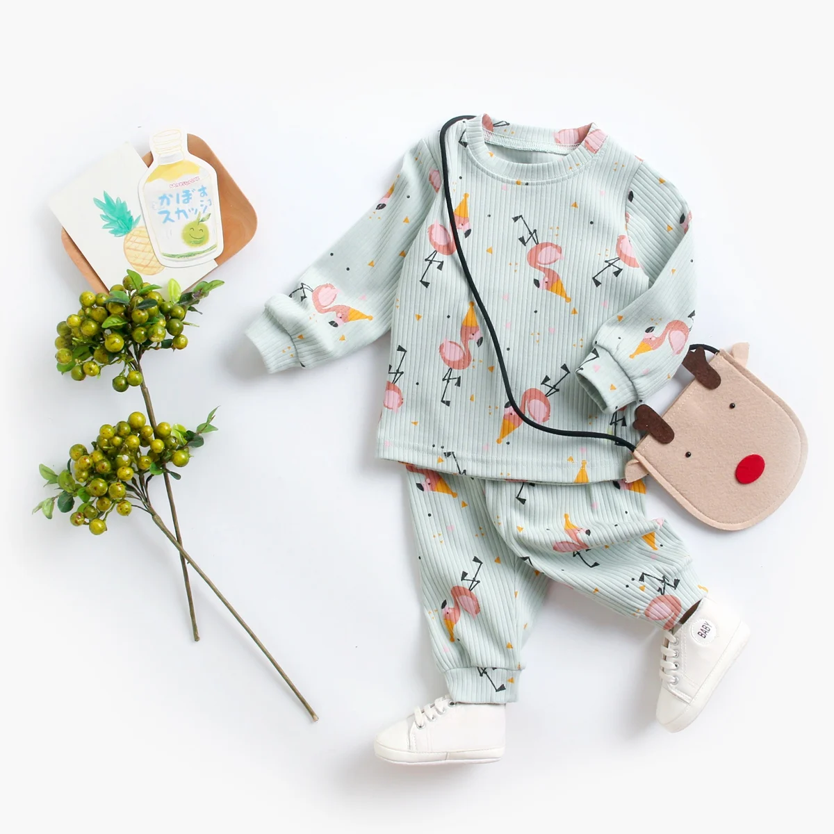Pantalon Long UniSanlutoz En Coton 100% Pour Bébé Garçon/Fille - Design Animé Mignon | Confort Printemps/Automne
