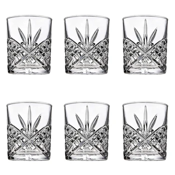 

Hellodream lead-free classic design whiskey glass old fashioned glass for whiskey scotch Set of 6-xx oz
