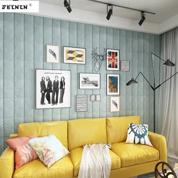 

Thick waterproof waterproof wallpaper leather imitation soft bag 3D wall sticker bedroom living room environmental wall sticker
