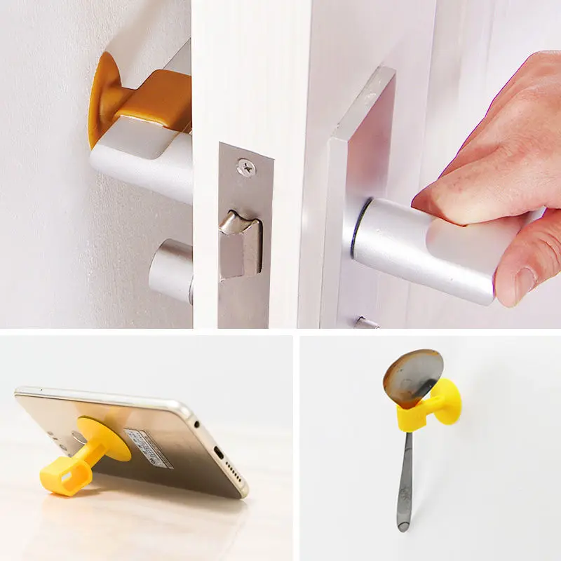 Soft Rubber Pad Protect The Wall Door Stopper Door Fender Anti-Collision House Stopper Cellphone Upholder door stopper