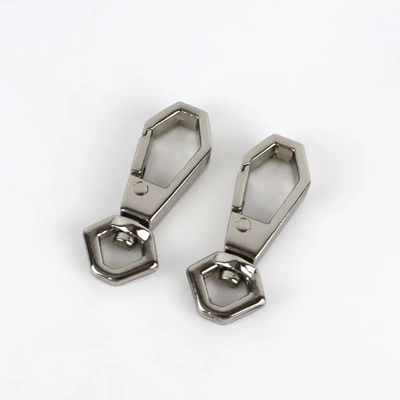 silver 100pcs 7mm Bag Metal Buckles Cat Dog Collar Lobster Clasps Swivel Snap Hooks for Backpacks Straps KeyChain DIY Accessories - Цвет: silver