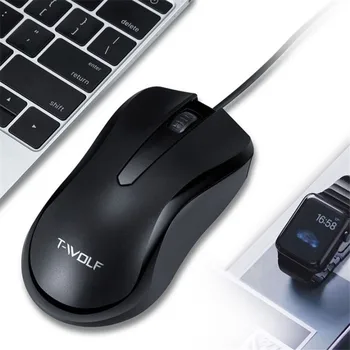 

V12 USB Wired Mouse LED Colorful Breathing 1200DPI Optical Computer Mini Mouse For PC Laptop Office Mice Silence
