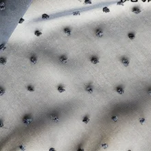 Жаккардовая шифоновая ткань в мелкий горошек