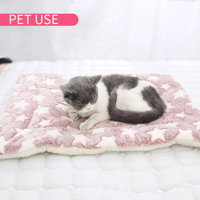 Уплотненное одеяло для собаки для питомца, мягкий удобный коврик для кровати для больших/Средних/маленьких собак, кошек, диванных подушек, домашний моющийся коврик, сохраняющий тепло