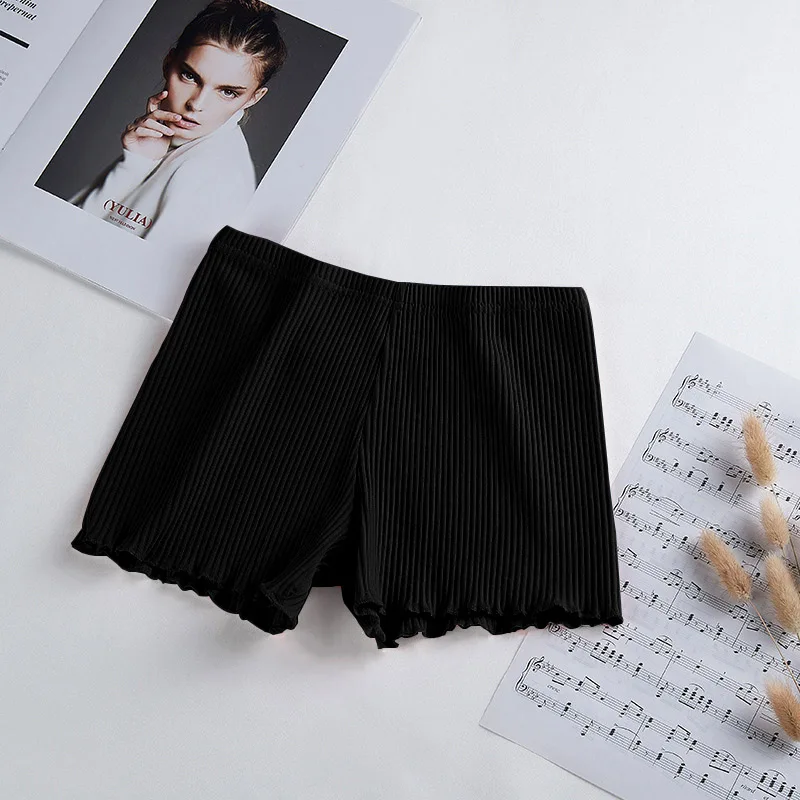 Хлопковые новые женские мягкие хлопковые бесшовные безопасные Короткие штаны Лидер продаж летние шорты под юбку Дышащие Короткие колготки - Цвет: B