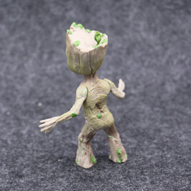 Groot Tiny Cute Baby Tree Man Stand Ver Action Figure Toys 10cm