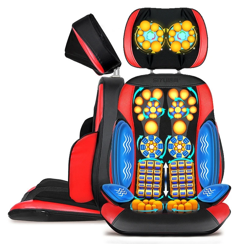 Multi-functional Massage Chair Home Pad Relief Cervical Neck Waist Shoulder Body Pain Massager Cushion Birthday Gift for Elder