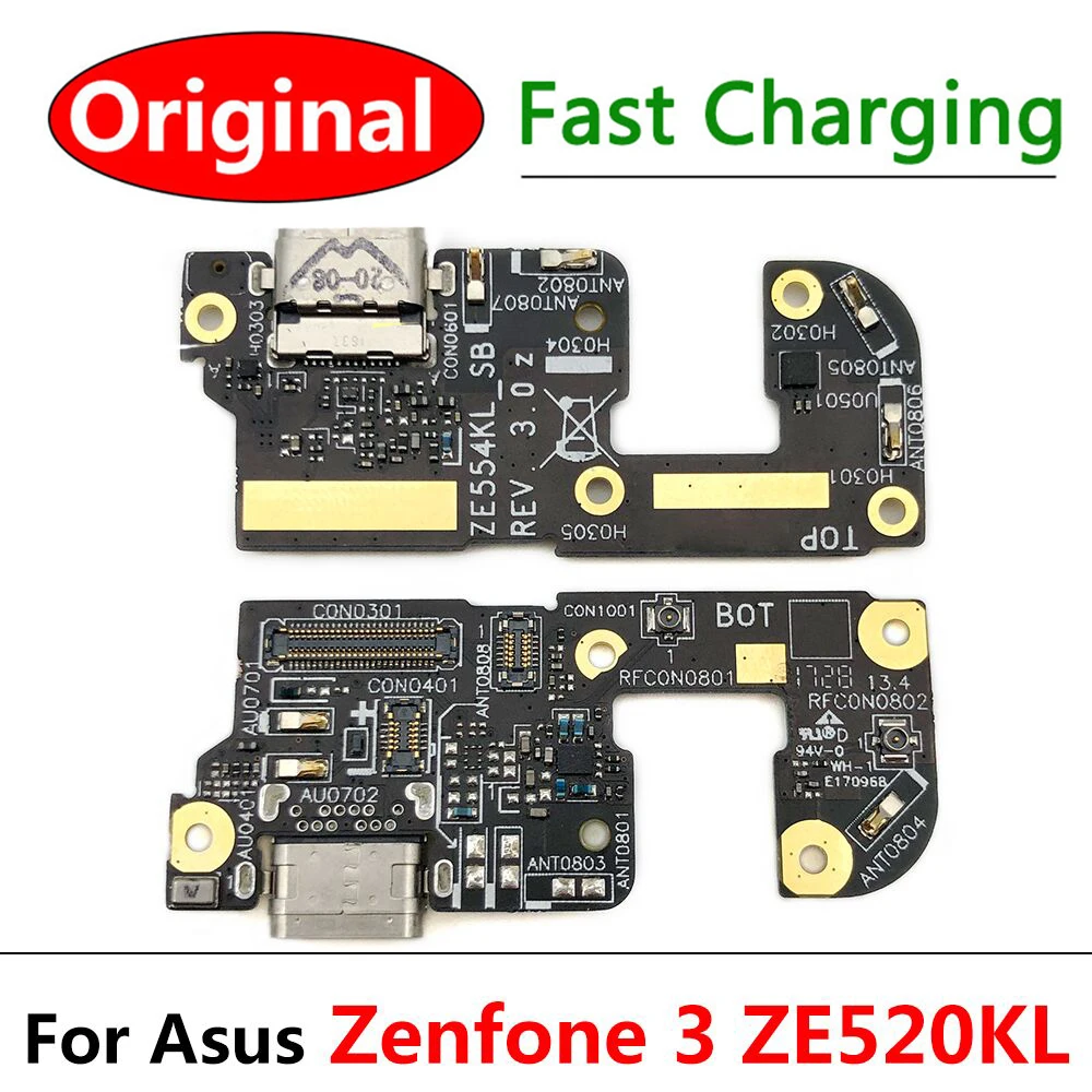 

For Asus Zenfone 3 ZE520KL ZE552KL USB Port Charger Dock Plug Connector Charging Board FLex Cable Mic Microphone Board
