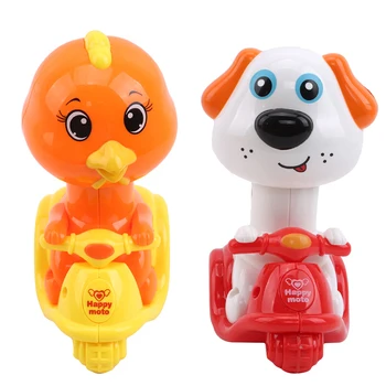 

Mini Cartoon Animal Motorcycle Toys Pressure Inertia Car Baby Educational Toys Children Birthday Gift