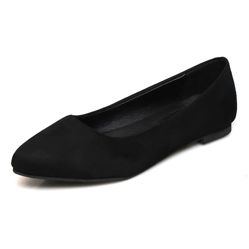 black flock MORAZORA/ г., Новое поступление, летняя удобная женская обувь на плоской подошве, модная повседневная обувь черного цвета из искусственной кожи простые тонкие туфли - Цвет: black flock