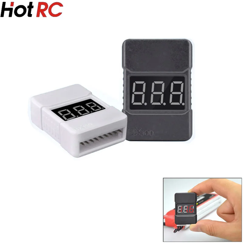 1 /2 pcs BX100 1-8S Lipo Battery Voltage Tester/ Low Voltage Buzzer Alarm/ Battery Voltage Checker with Dual Speakers