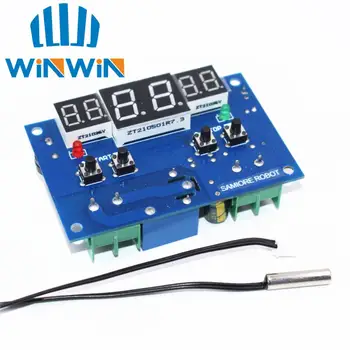 

5pcs/lot DC12V thermostat Intelligent digital thermostat temperature controller With NTC sensor W1401 led display