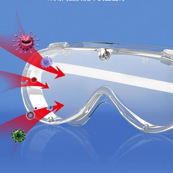 

Medical Safe Glasses Antivirus Safety Fully Enclosed Antifog Goggles Anti Virus Eyes Protective Clear Lab Glasses High Quality