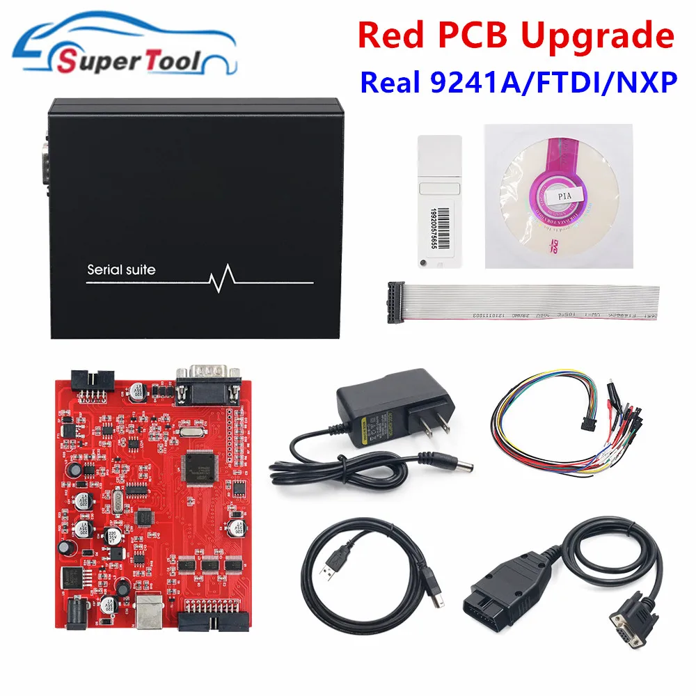 Newly PIASINI V4.3 Real 9241A Master ECU Programmer Serial Suite Piasini Engineering V4.3 (JTAG-BDM- K-line-L-line-RS232- CAN best car inspection equipment Code Readers & Scanning Tools