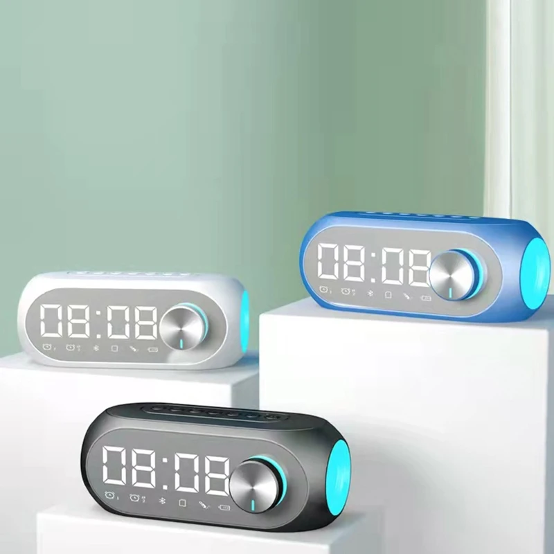 4 in 1 Wireless Alarm Clock Speaker LED Charging Speaker Bedside Bedroom Clock Dec 21 - ANKUX Tech Co., Ltd
