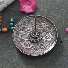 Держатель ароматических палочек, держатель 10*10*1 см, украшение для дома, домашний орнамент, курильница, диск, прочный сплав цинка, арома, коллекционная