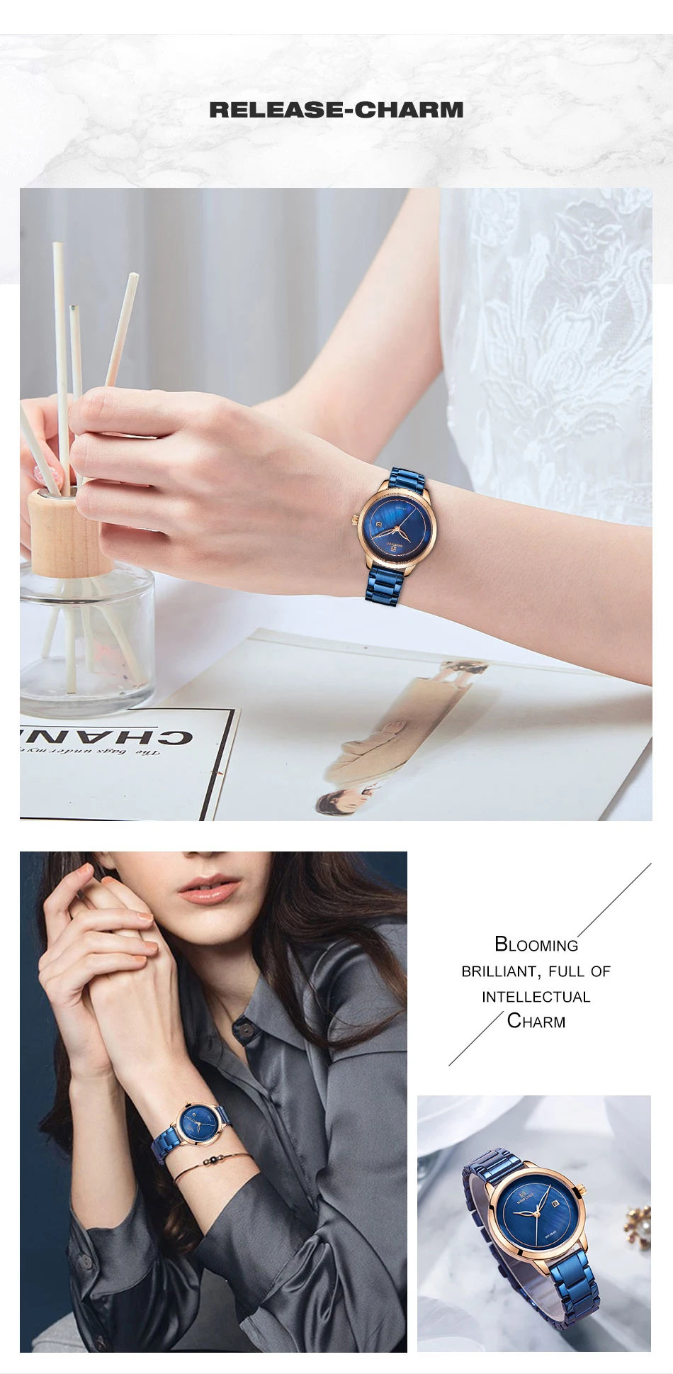 NAVIFORCE Лидирующий бренд роскошные женские часы водонепроницаемые Модные женские часы Женские кварцевые наручные часы Relogio Feminino Montre Femme